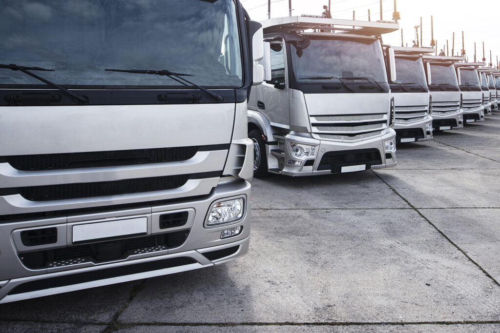 Group of trucks